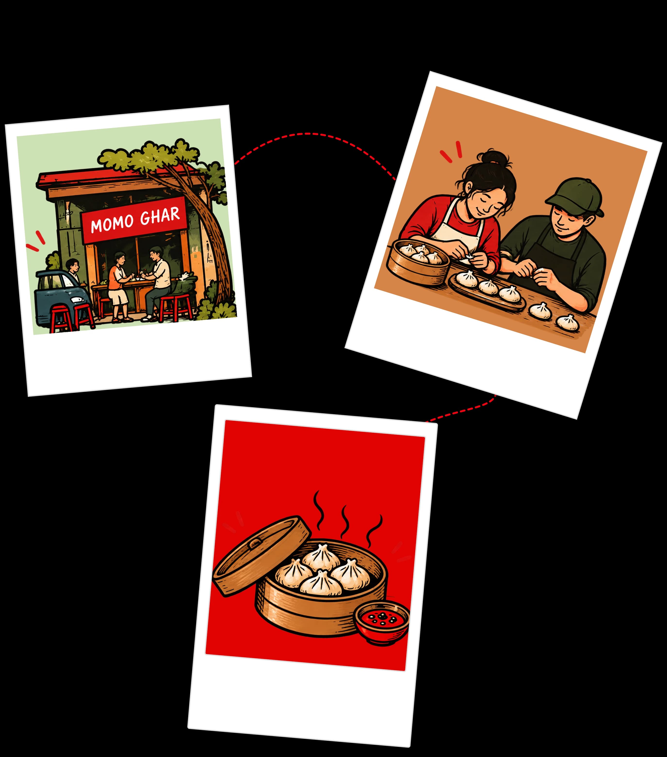 From Momo Ghar to Nepali Tales - Our journey illustrated